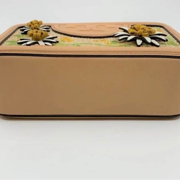 Tory Burch Floral/Straw Fleming Handbag - Picture 10 of 11